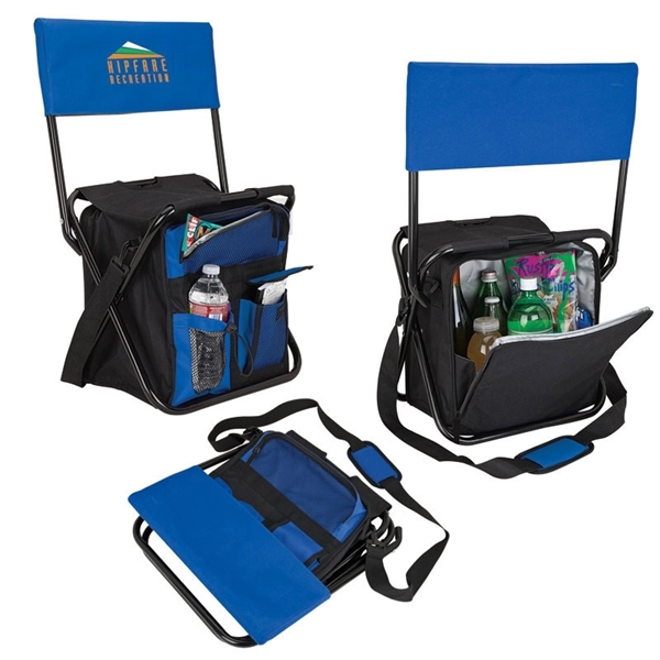 Cooler bag chair; 24-can capacity with 1 1/2" x 50" removable... from ASI 67866 Logomark/Valumark