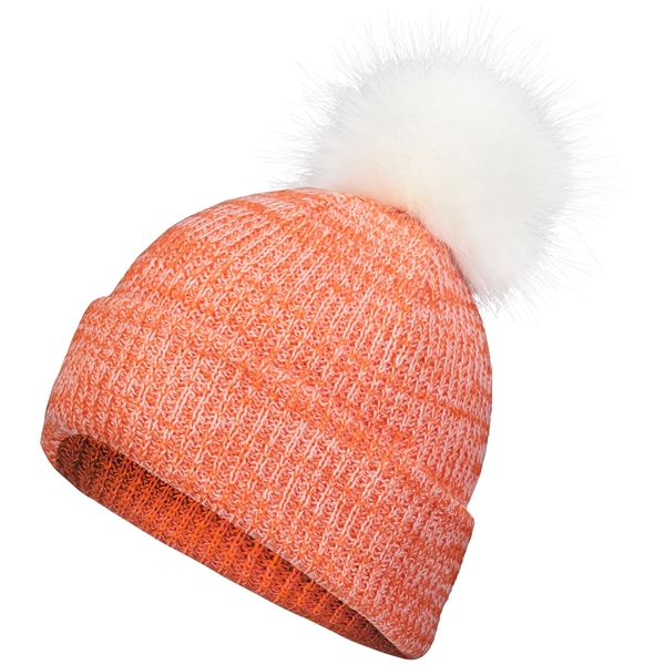 Faux Fur Pom Beanie... from ASI 37461 Augusta Sportswear / Pacific Headwear