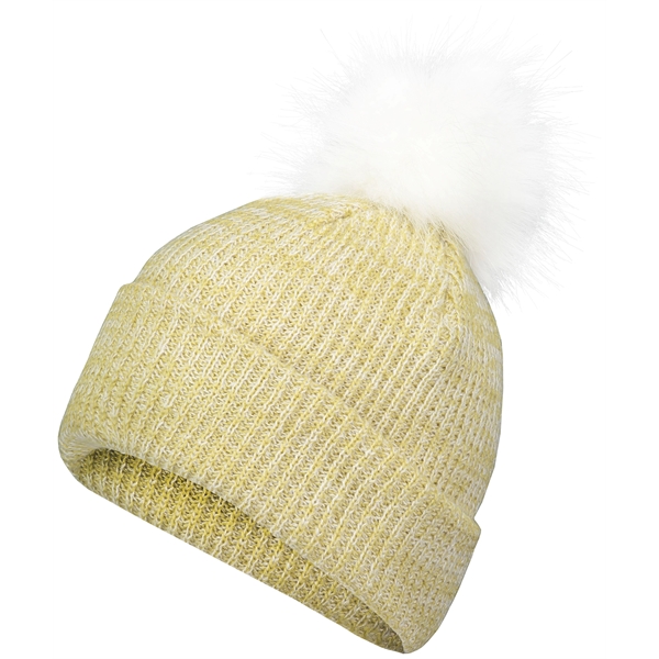 Faux Fur Pom Beanie... from ASI 37461 Augusta Sportswear / Pacific Headwear