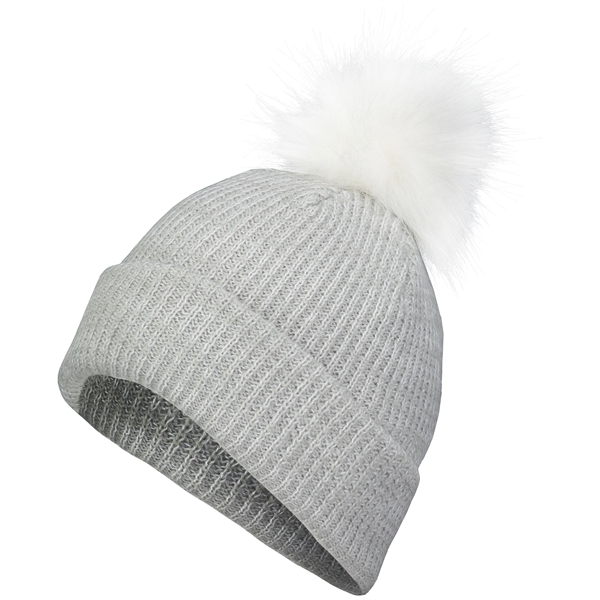 Faux Fur Pom Beanie... from ASI 37461 Augusta Sportswear / Pacific Headwear