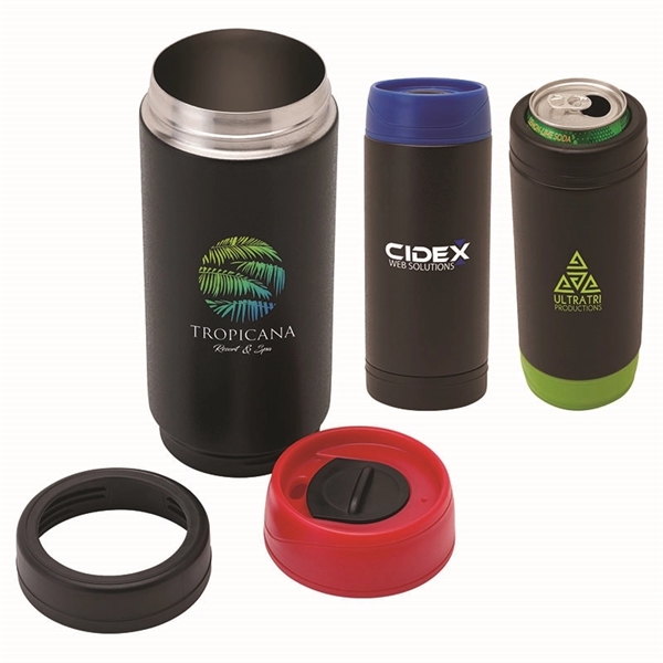 3" x 7.75" x 3" Frosty 18-ounce double-wall stainless steel tumbler... from ASI 67866 Logomark/Valumark