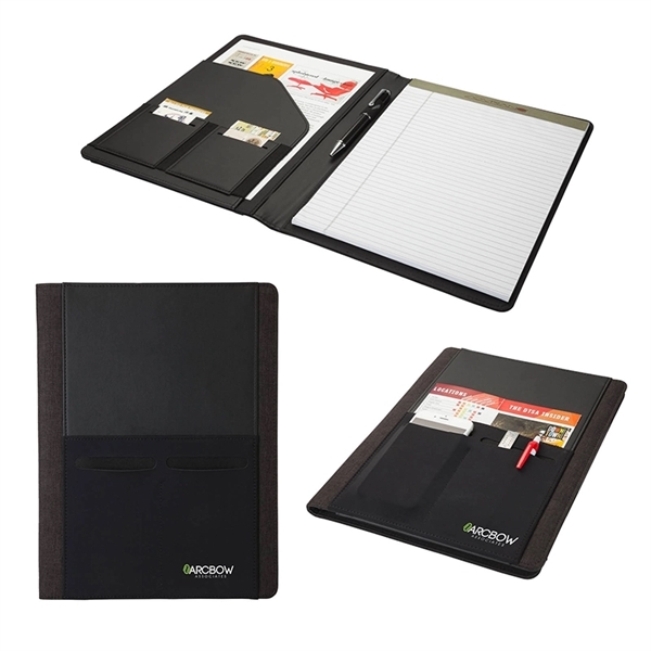 0.75" x 12.38" x 9.38" 30-page replaceable writing pad in leatherette... from ASI 67866 Logomark/Valumark