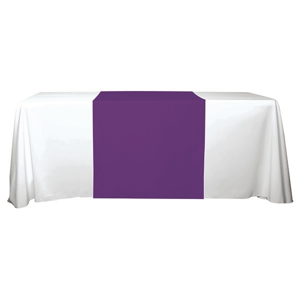 30"W x 90"L table runner made of polyester fabric with customization.... from ASI 62660 Innovation Line