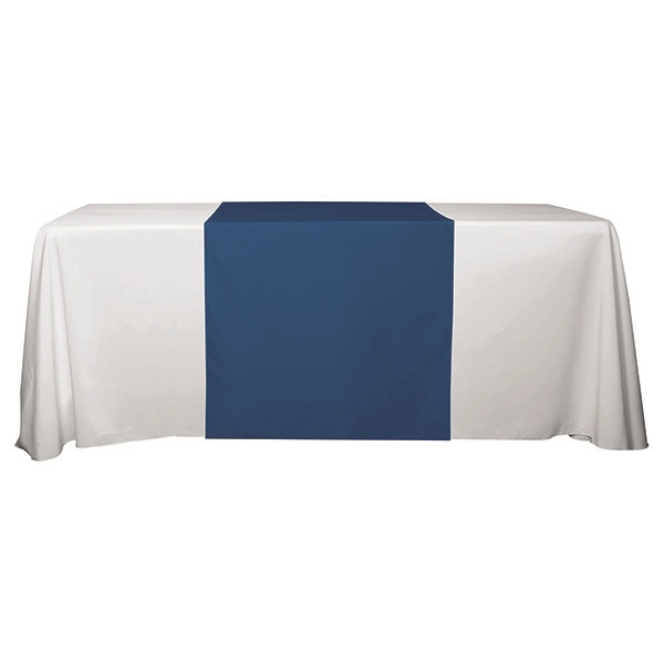 30"W x 90"L table runner made of polyester fabric with customization.... from ASI 62660 Innovation Line