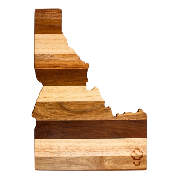Rock & branch® shiplap series Idaho state shaped wood serving and... from ASI 91565 Totally Bamboo