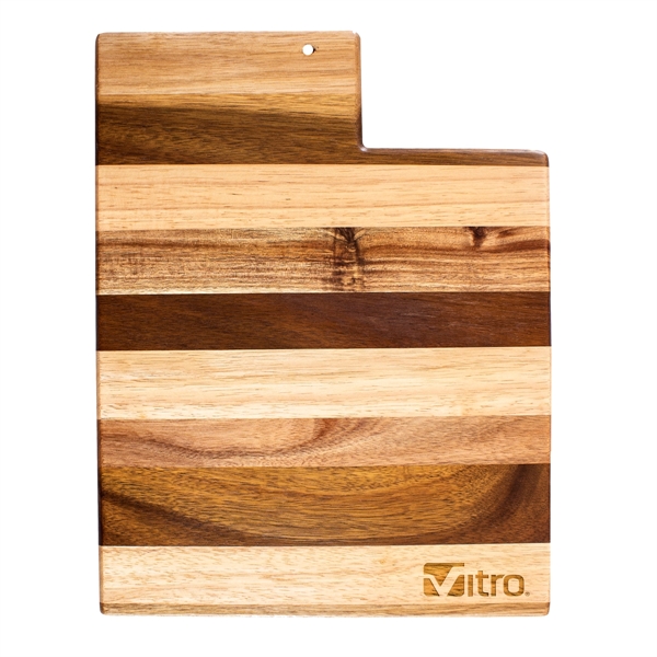Rock & branch® shiplap series Utah state shaped wood serving and... from ASI 91565 Totally Bamboo