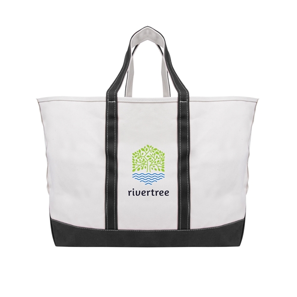 Boat tote bag made of cotton canvas with an open main... from ASI 61125 Hit Promotional Products / Hit®
