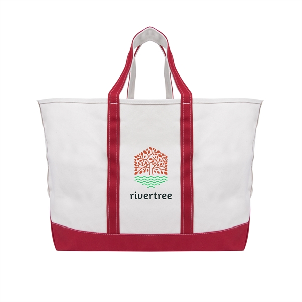 Boat tote bag made of cotton canvas with an open main... from ASI 61125 Hit Promotional Products / Hit®