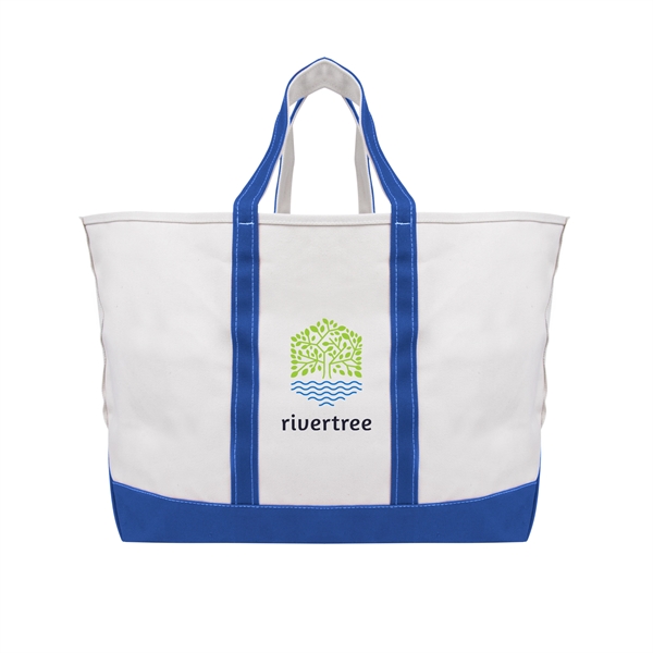 Boat tote bag made of cotton canvas with an open main... from ASI 61125 Hit Promotional Products / Hit®