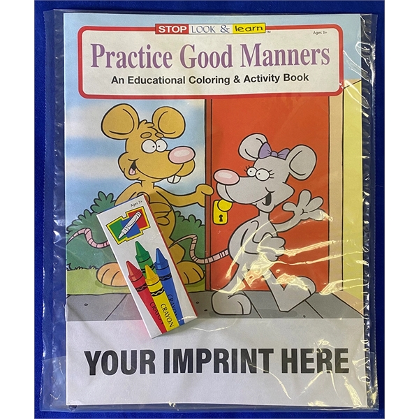 Practice Good Manners coloring and activity book fun pack.... from ASI 45815 Coloring Book Solutions