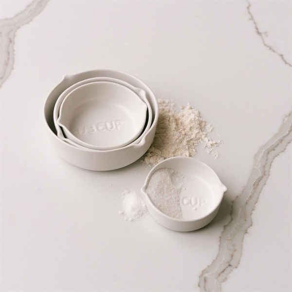 Pretty and practical, The Be Home® Brampton Artisan Made Measuring Cups... from ASI 56070 Gemline / Gemline®