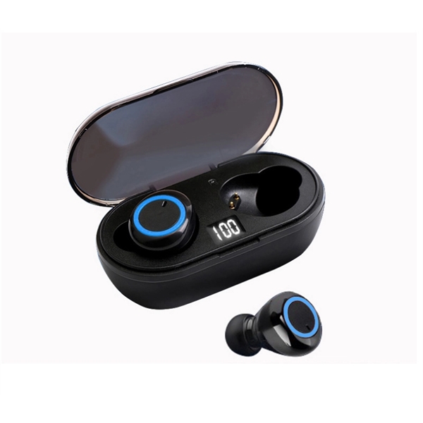 A pair of IPX4 TWS Wireless Bluetooth Earbuds with an included... from ASI 37218 Athena Promo (tm)