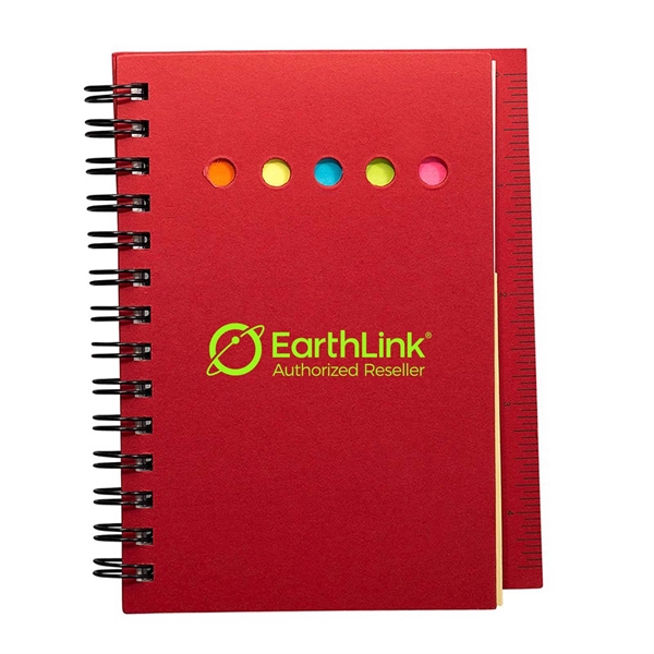 4.25" x 5" x 0.625" spiral bound notebook with assorted file... from ASI 63549 Jornik Manufacturing Corp