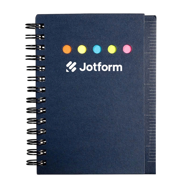 4.25" x 5" x 0.625" spiral bound notebook with assorted file... from ASI 63549 Jornik Manufacturing Corp