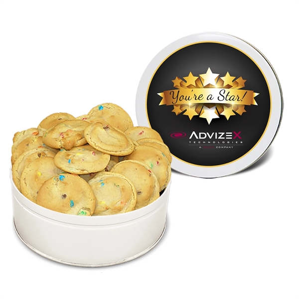 18 jewel chip cookies in a tin... from ASI 44900 NC Custom (CI/Lanco) / Fresh Beginnings