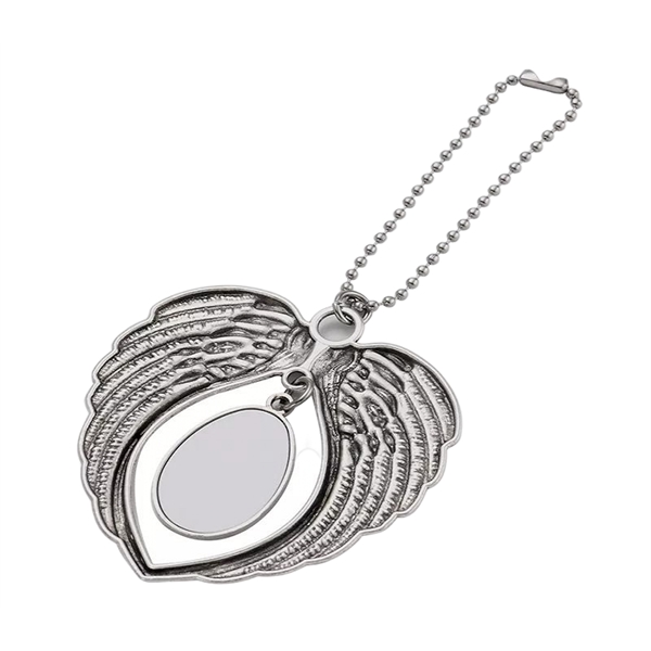 Angel Wings Metal Car Tag plus full color heat transfer on... from ASI 37218 Athena Promo (tm)