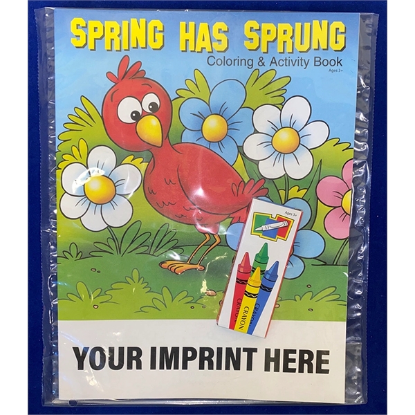 Spring Has Sprung coloring and activity book fun pack.... from ASI 45815 Coloring Book Solutions