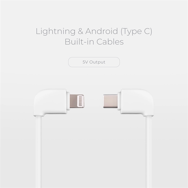 A 10,000 mAh Power Bank with built in cables and flashlight.... from ASI 91435 Tomax USA / Tomax