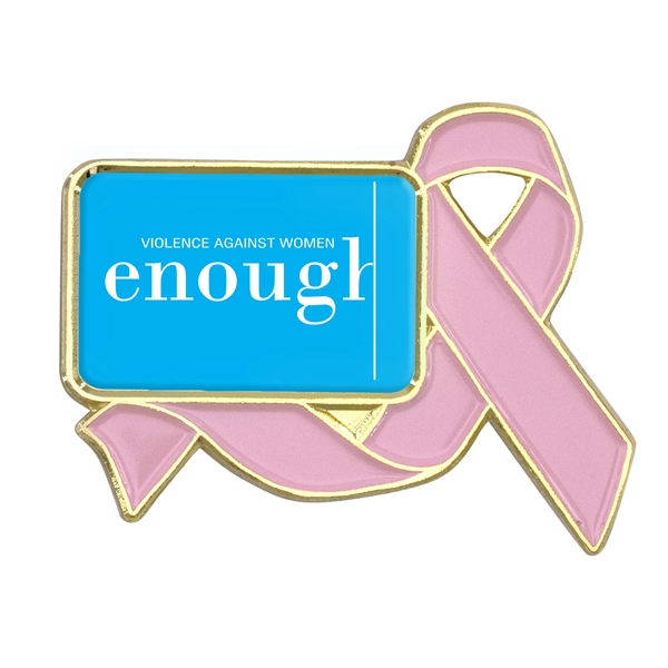 1" die struck metal awareness ribbon lapel pin in assorted colors... from ASI 52263 EMT
