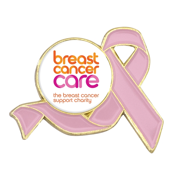 1" die struck awareness ribbon lapel pin in assorted colors with... from ASI 52263 EMT