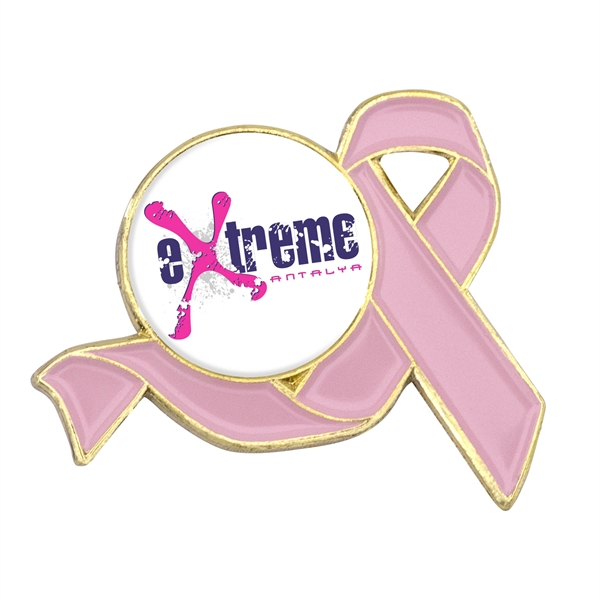 1" die struck awareness ribbon lapel pin in assorted colors with... from ASI 52263 EMT