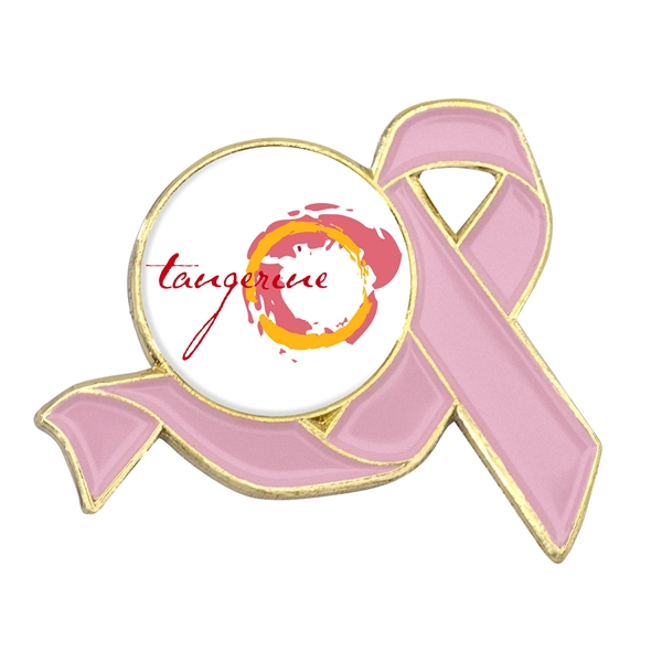 1" die struck awareness ribbon lapel pin in assorted colors with... from ASI 52263 EMT