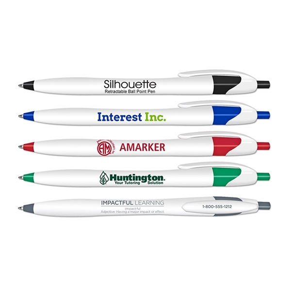 Retractable ballpoint pen, 5 11/16".... from ASI 67675 Liqui-Mark Corp