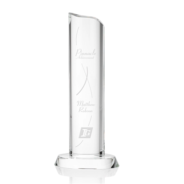 Tall optical clear crystal tower award.... from ASI 84592 St Regis Group / St Regis