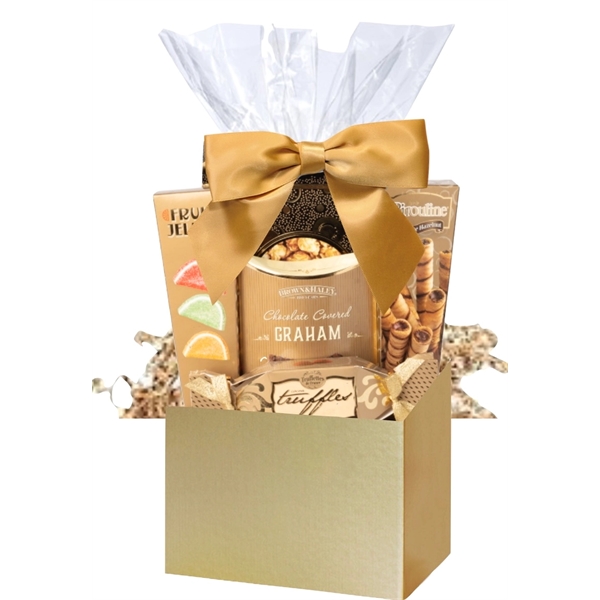 Gold Basket of Snacks... from ASI 89971 Stuff A Mug