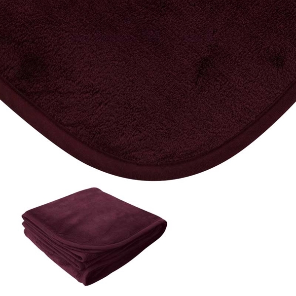 0.19" x 60" x 50" micro-plush blanket; made with extra-soft micro-plush... from ASI 67866 Logomark/Valumark
