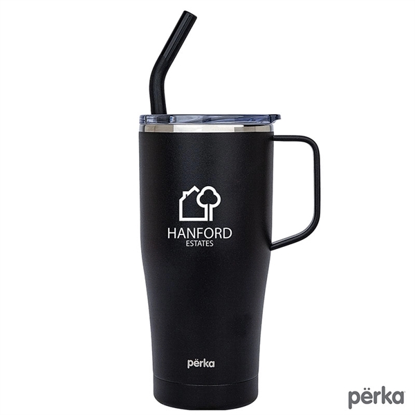 Perka® Clayton 20 oz. Double Wall, Stainless Steel Travel...... from ASI 67866 Logomark/Valumark