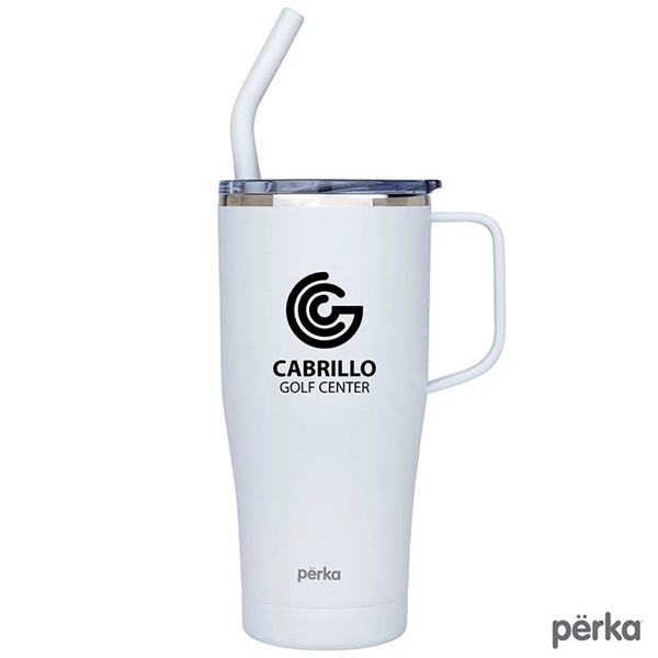Perka® Clayton 20 oz. Double Wall, Stainless Steel Travel...... from ASI 67866 Logomark/Valumark