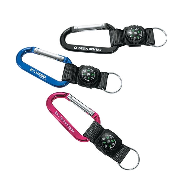 Busbee Carabiner with Compass... from ASI 67866 Logomark/Valumark / Valumark™