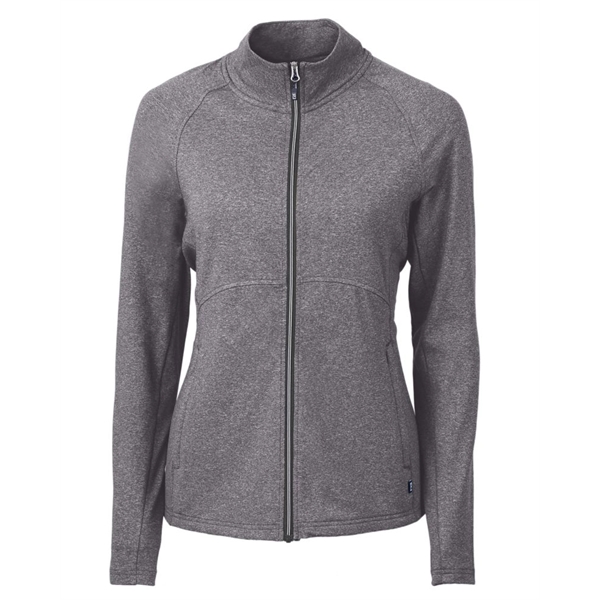 Women's jacket with a full-zip, wind resistance, raglan sleeves, pockets, and... from ASI 47965 Cutter & Buck