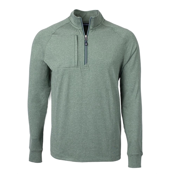 Men's sweatshirt with a quarter-zip, zipper, raglan sleeves, and locker loop.... from ASI 47965 Cutter & Buck