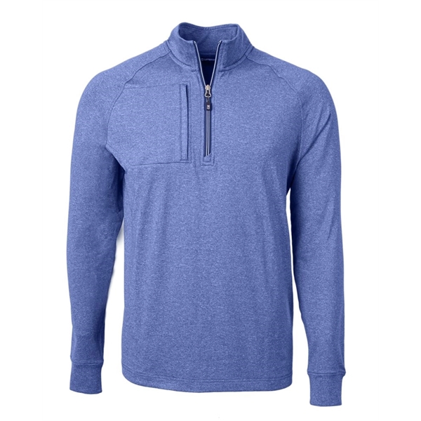 Men's sweatshirt with a quarter-zip, zipper, raglan sleeves, and locker loop.... from ASI 47965 Cutter & Buck