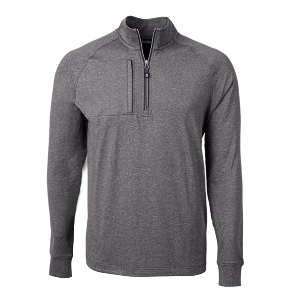 Men's sweatshirt with a quarter-zip, zipper, raglan sleeves, and locker loop.... from ASI 47965 Cutter & Buck