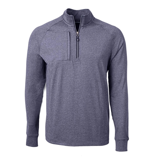 Men's sweatshirt with a quarter-zip, wind resistance, raglan sleeves, zipper, and... from ASI 47965 Cutter & Buck
