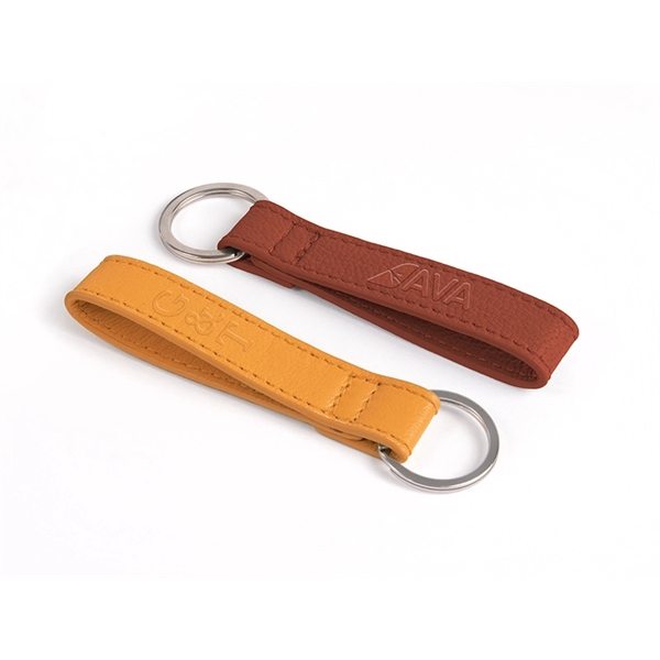 Pantone Matched, Real Leather Key Ring... from ASI 45657 Pop! Promos