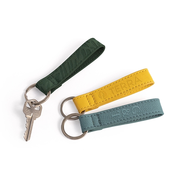 Pantone Matched, Real Leather Key Ring... from ASI 45657 Pop! Promos