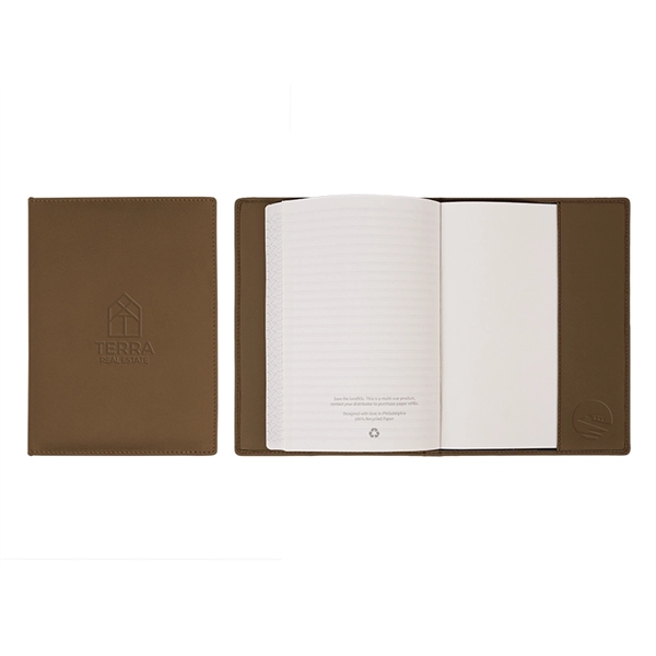 Pantone Matched, Real Leather Notebook... from ASI 45657 Pop! Promos