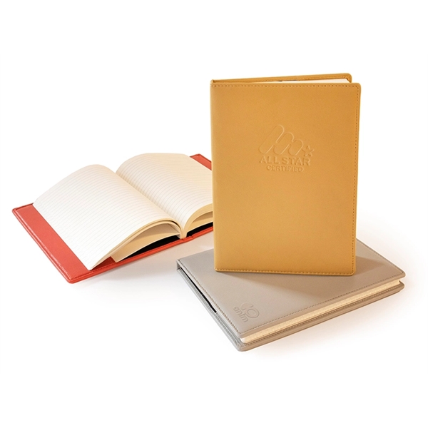 Pantone Matched, Real Leather Notebook... from ASI 45657 Pop! Promos