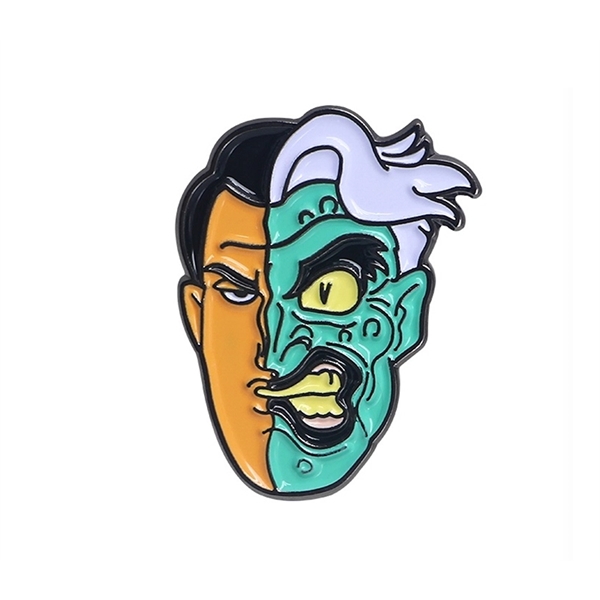 Human horror face badge lapel pin plus standard shipping to 1... from ASI 37218 Athena Promo (tm)