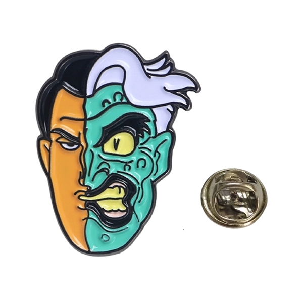 Human horror face badge lapel pin plus standard shipping to 1... from ASI 37218 Athena Promo (tm)
