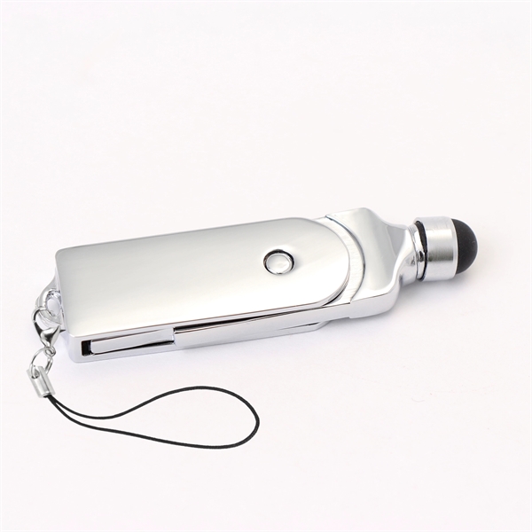 Metal USB flash drive with 8GB of memory and stylus... from ASI 73010 Natico Originals Inc