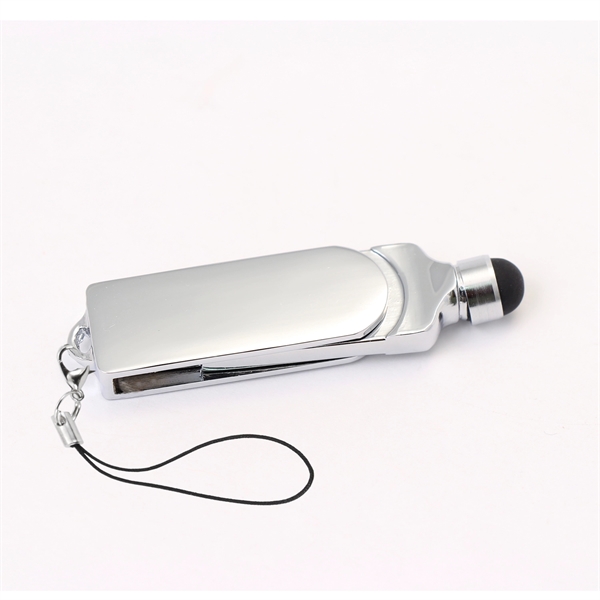 Metal USB flash drive with 8GB of memory and stylus... from ASI 73010 Natico Originals Inc