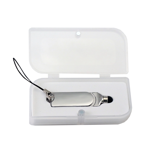 Metal USB flash drive with 8GB of memory and stylus... from ASI 73010 Natico Originals Inc