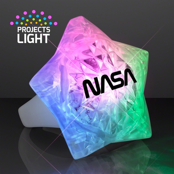 Light Up Crystal Star LED Ring; Blank and Imprinted pricing... from ASI 34194 ALightPromos