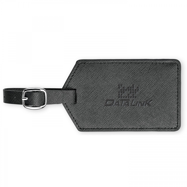 The Toscano genuine diamond textured leather luggage tag is a classy... from ASI 88660 Spector & Co.