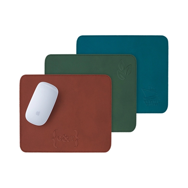 Pantone Matched, Real Leather Mouse Pad... from ASI 45657 Pop! Promos